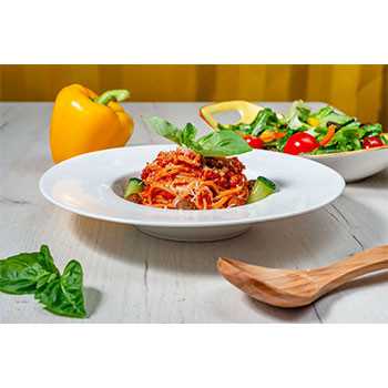 Митболы со спагетти под соусом Арабьята Craft pizza (Козиробод)