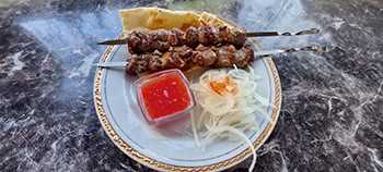 Шашлык из говядины Restaurant Nurafshon