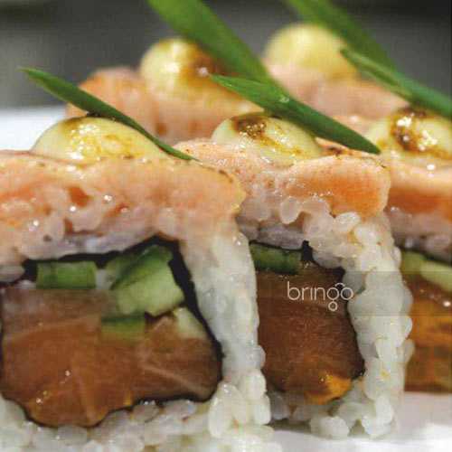 Крейзи салмон ролл (crazy salmon roll) Arisu Sarang Restaurant & Sushi Bar